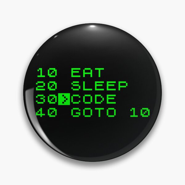 Artikelvorschau, Eat Sleep Code – Retro-Computerprogrammierung entworfen und verkauft von Ellis Wright.