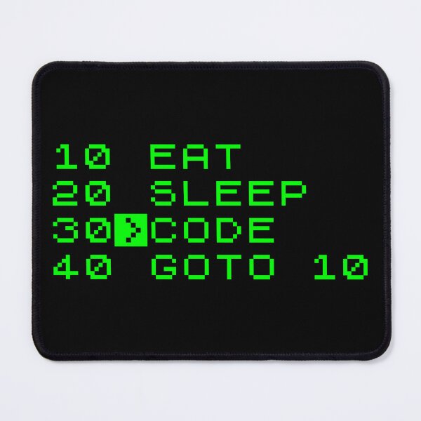 Artikelvorschau, Eat Sleep Code – Retro-Computerprogrammierung entworfen und verkauft von Ellis Wright.