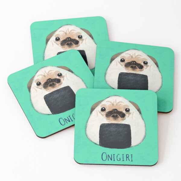 Item preview, Onigiri Riceball Pug designed and sold by Weijic.