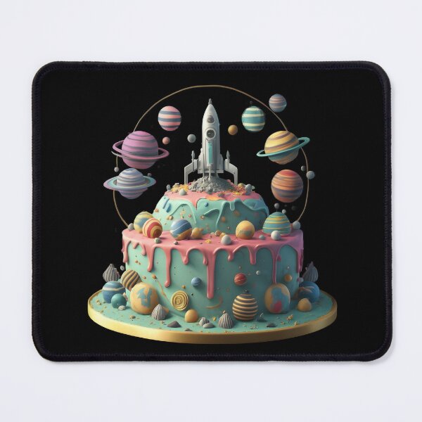 Item preview, Happy Galaxy Birthday Cake designed and sold by WANBASTEN.
