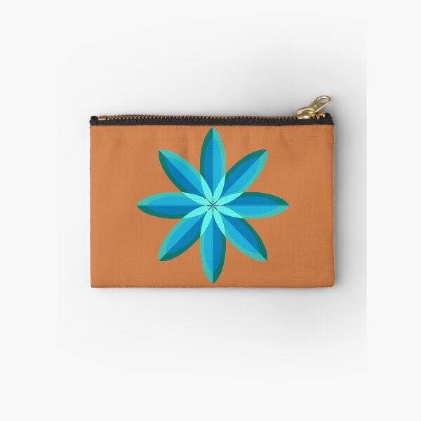 Item preview, Origami, blossom, star, blue, green, turquoise on terracotta designed and sold by nun-design.
