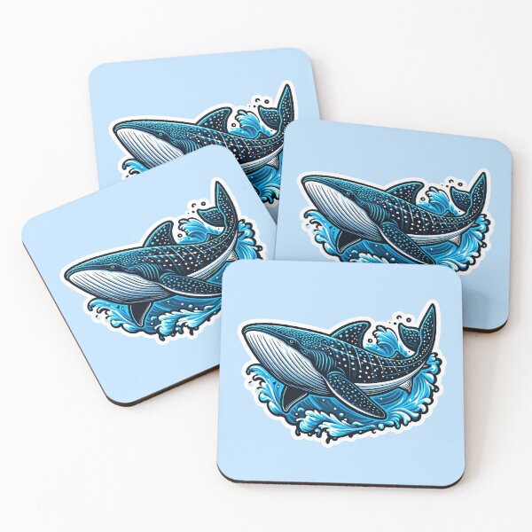 Item preview, Humpback Whale’s Dance: An Artistic Underwater Scene in Blue designed and sold by DethLock.
