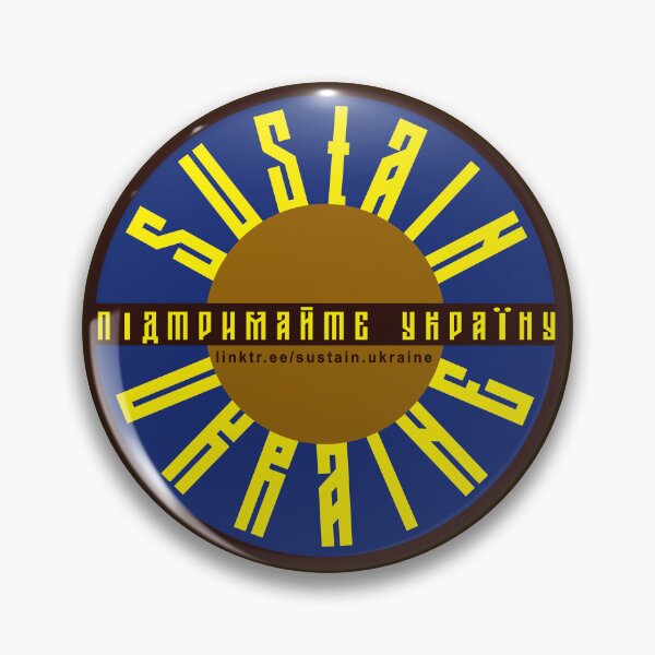 Item preview, Sustain Ukraine logo designed and sold by Tzsycho.