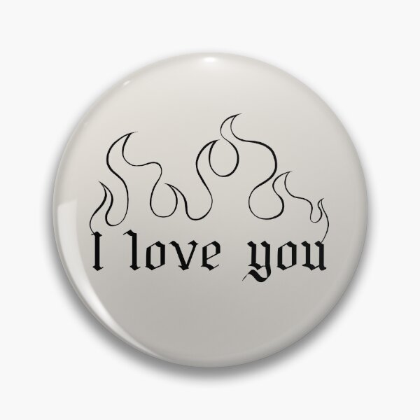 Item preview, I Love you fire black designed and sold by BLUCYart.