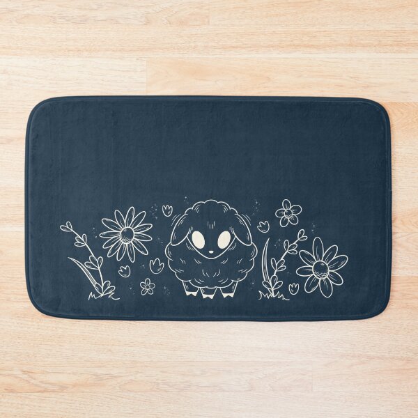 Item preview, Cute Lamb in Flowers | Imbolc Sheep White Line Art designed and sold by Karli Mogen.