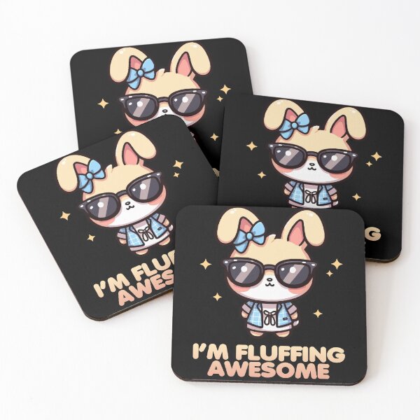 Item preview, Im fluffing awesome | cute bunny designed and sold by Mini Pandas.