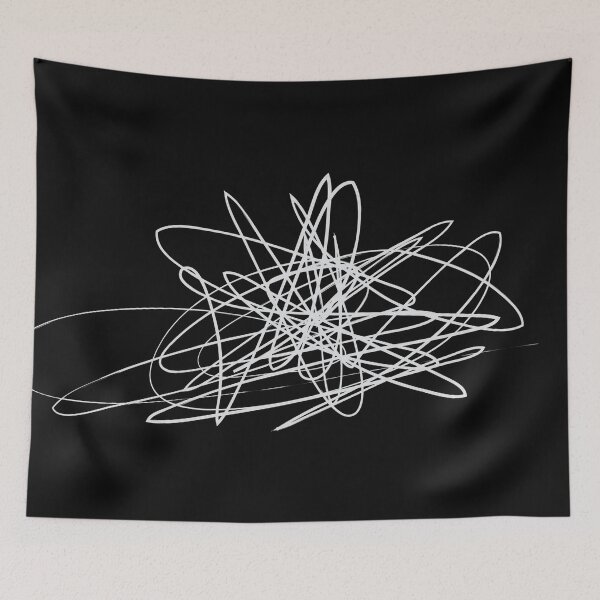 Item preview, evil linework art white designed and sold by ArtelPrints.