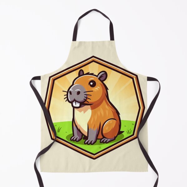 Item preview, Capybara Cartoon Illustration Adorable Sunshine Cute designed and sold by CoffeeIsATrip.