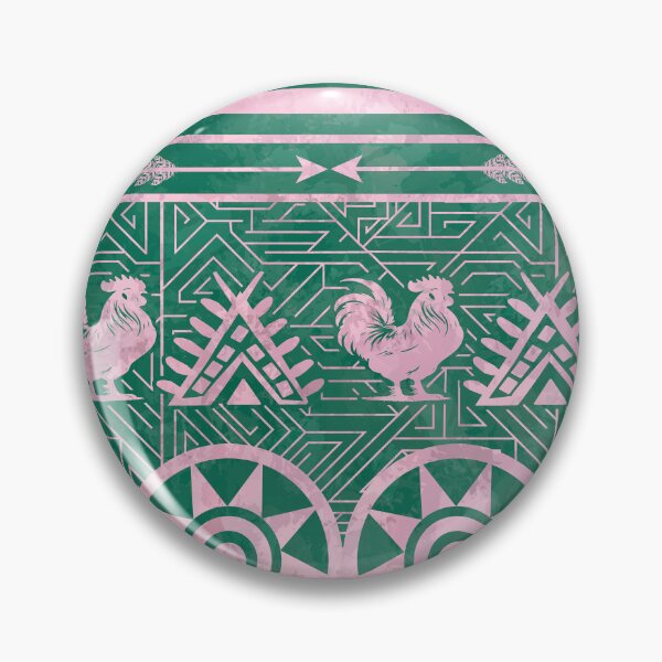 Item preview, Native Southwestern Blanket Barn House Green Chickens-4472 designed and sold by sunnthreads.