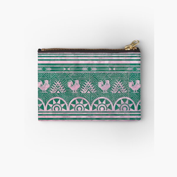 Item preview, Native Southwestern Blanket Barn House Green Chickens-4472 designed and sold by sunnthreads.