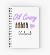 Oil Crazy White Spiral Notebook