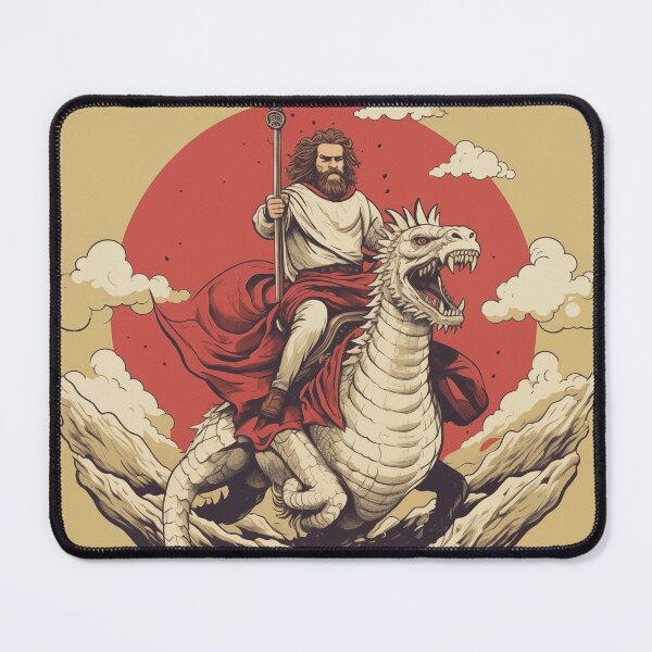 Item preview, White Dragon Jesus HD AI Generated designed and sold by scudpunk.
