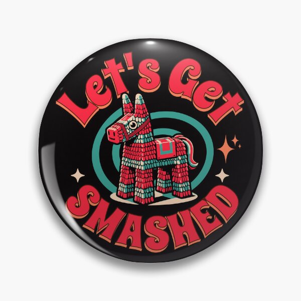 Item preview, Copy of Let's Get Smashed Pinata Sticker Red designed and sold by MyPetMinotaur.