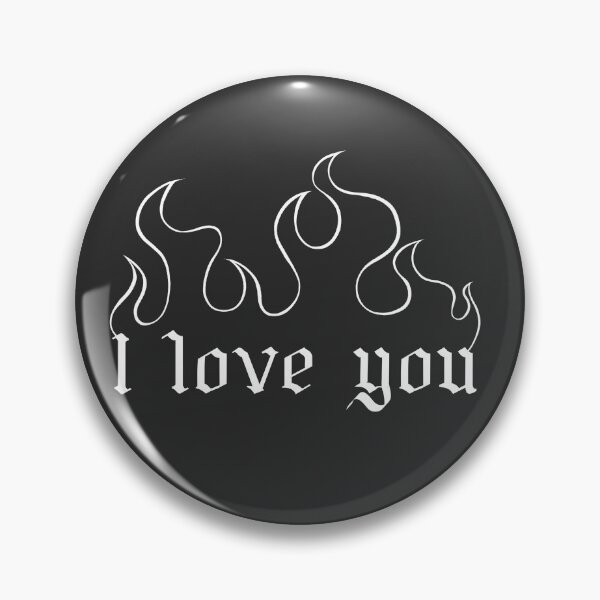 Item preview, I Love you fire white  designed and sold by BLUCYart.