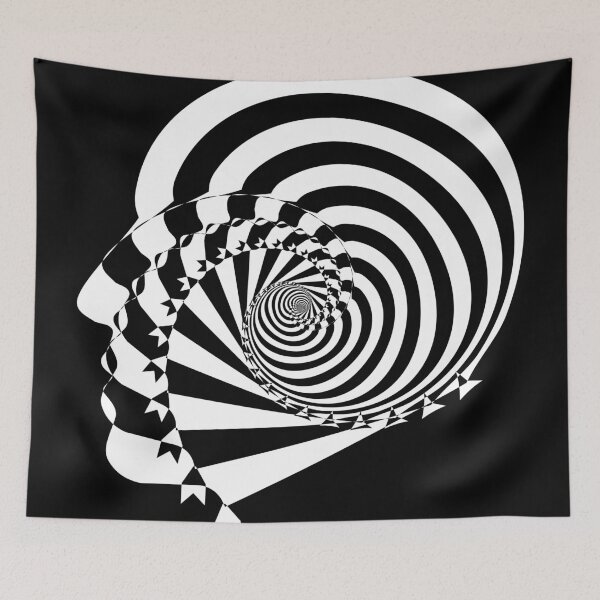 Item preview, white madness linework art designed and sold by ArtelPrints.