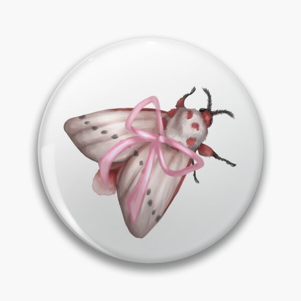 Item preview, Coquette Rosy Ermine Moth designed and sold by Modsecai.