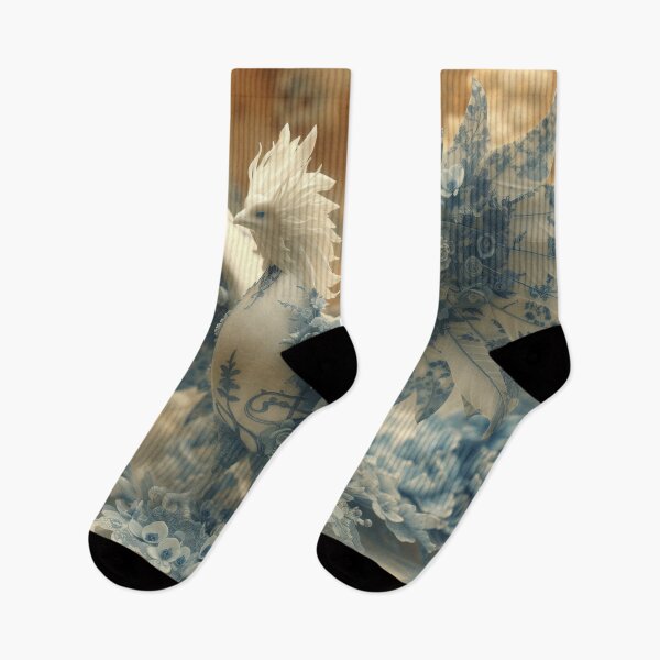 Item preview, Elegance in Blue: Porcelain Phoenix Design designed and sold by mldorton.