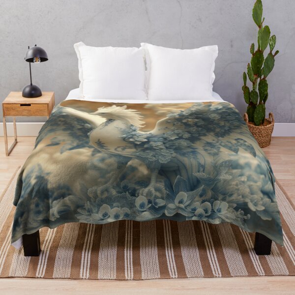 Item preview, Elegance in Blue: Porcelain Phoenix Design designed and sold by mldorton.