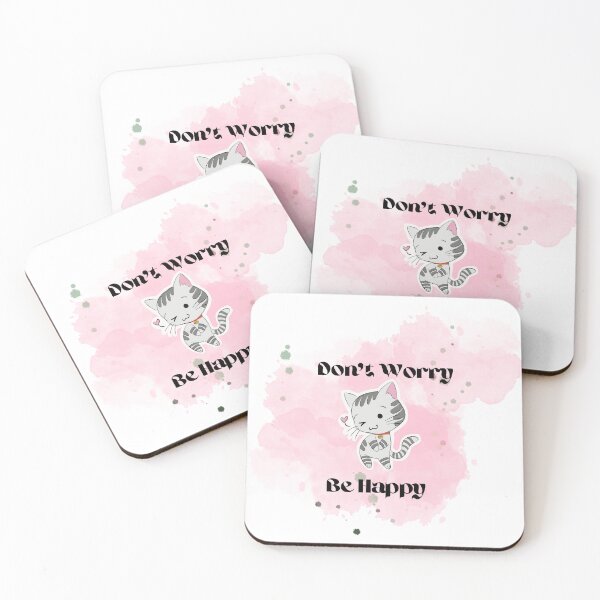 Item preview, Cute cat, Don't worry be happy designed and sold by Happy colors shop.