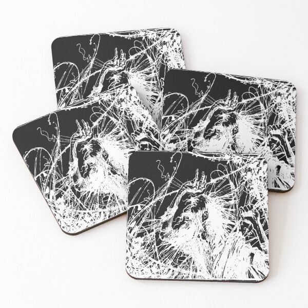 Item preview, white chaos linework art designed and sold by ArtelPrints.