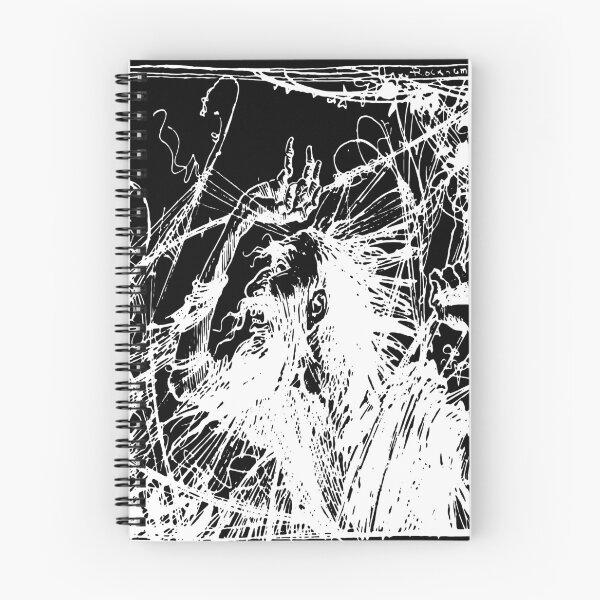 Item preview, white chaos linework art designed and sold by ArtelPrints.