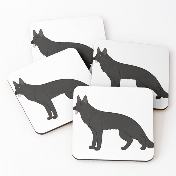 Item preview, Happy Black German Shepherd Dog designed and sold by CreationsByBear.