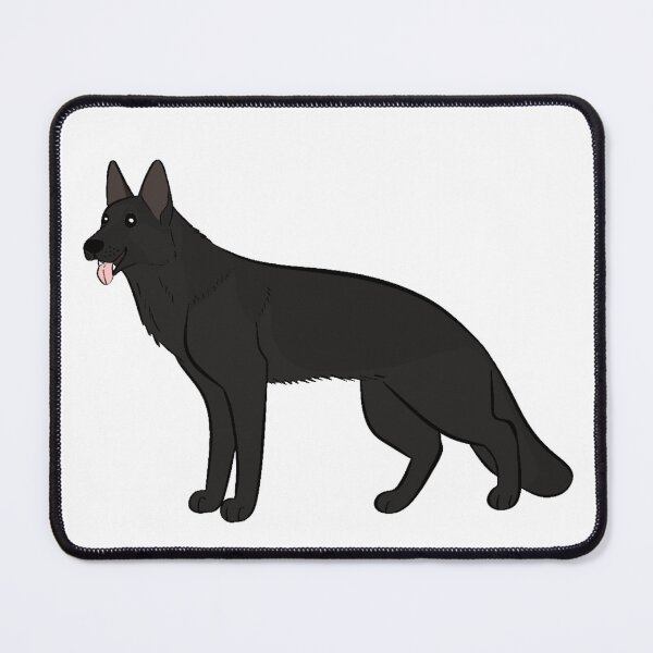 Item preview, Happy Black German Shepherd Dog designed and sold by CreationsByBear.