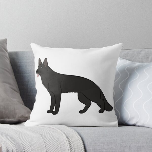 Item preview, Happy Black German Shepherd Dog designed and sold by CreationsByBear.