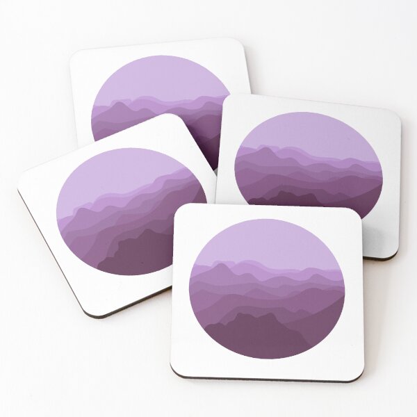 Item preview, Mountain Scape (purple) designed and sold by Here-We-Go.