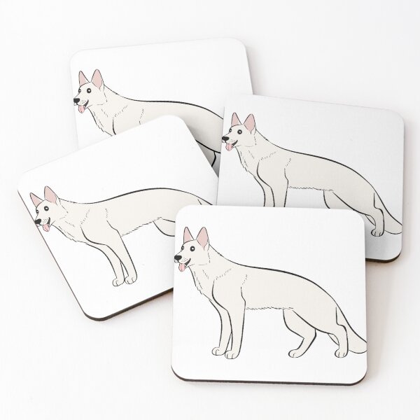 Item preview, Happy White German Shepherd Dog designed and sold by CreationsByBear.