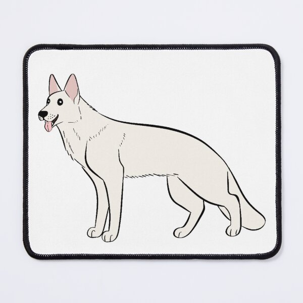 Item preview, Happy White German Shepherd Dog designed and sold by CreationsByBear.