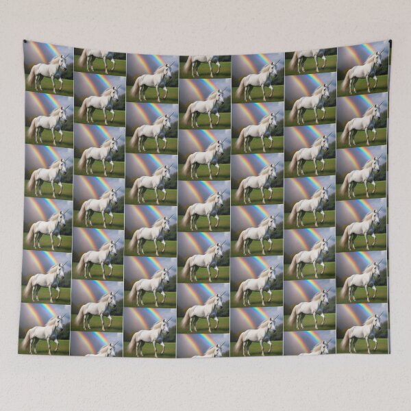 Item preview, Double rainbows with unicorn designed and sold by AkilaCreations .