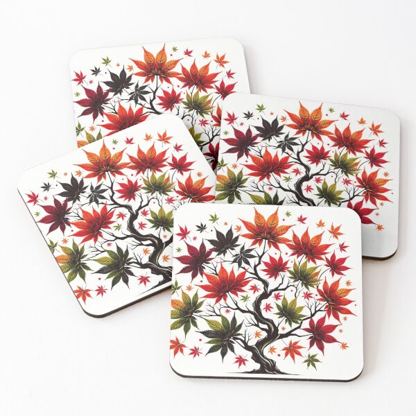 Item preview, A Japanese momiji tree in autumn designed and sold by saqui-com.