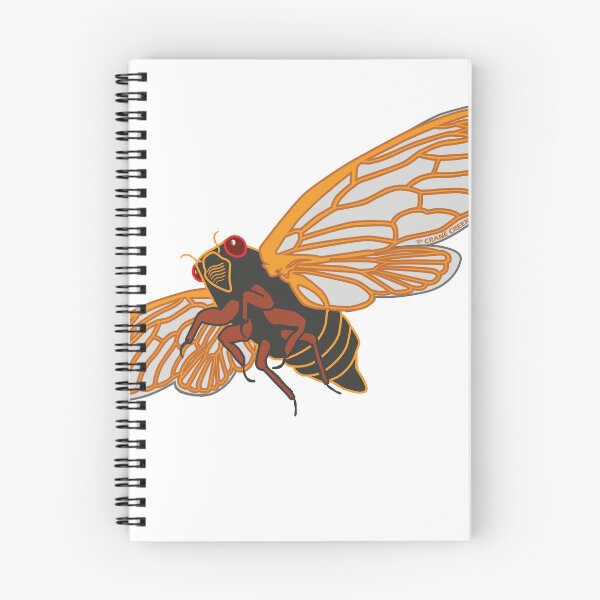 Item preview, Cicada Flying, Orange Wings designed and sold by CraneCreek.