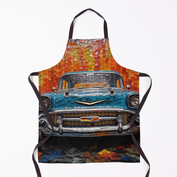 Artikelvorschau, 1957 Bel Air Classic Car Mix Media Mosaike entworfen und verkauft von StefNomadLife.