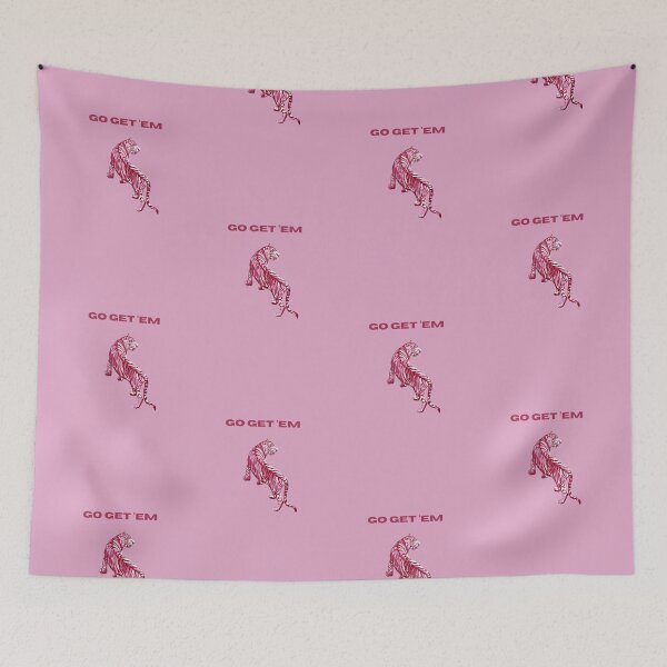 Item preview, Go get 'em pink tiger art designed and sold by artparangie.