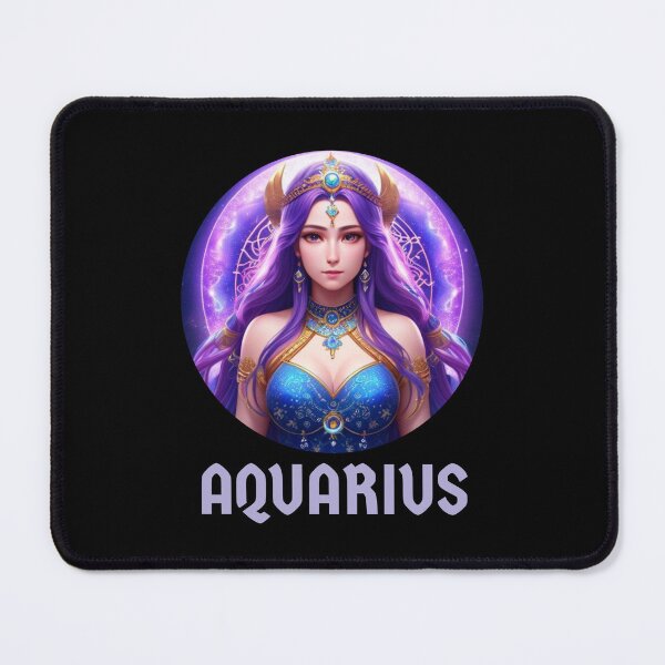 Item preview, Aquarius Zodiac Anime Girl designed and sold by Hellofriendco.