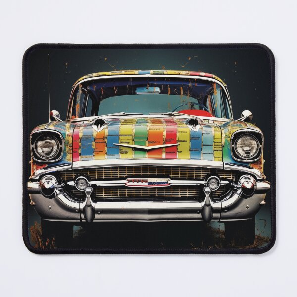 Item preview, 1957 Bel Air Classic Car Barcode Digital Print designed and sold by StefNomadLife.
