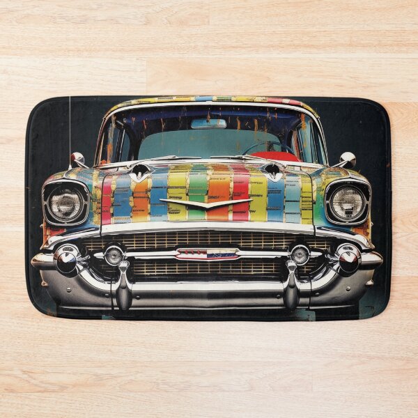 Item preview, 1957 Bel Air Classic Car Barcode Digital Print designed and sold by StefNomadLife.