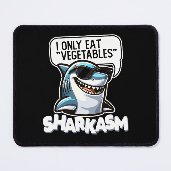 Item preview, Funny Sarcastic Shark Pun Sharkasm designed and sold by DetourShirts.