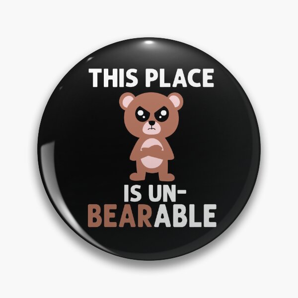 Item preview, This Place Is Unbearable Bear Pun Coffee Mug designed and sold by eternallygifted.