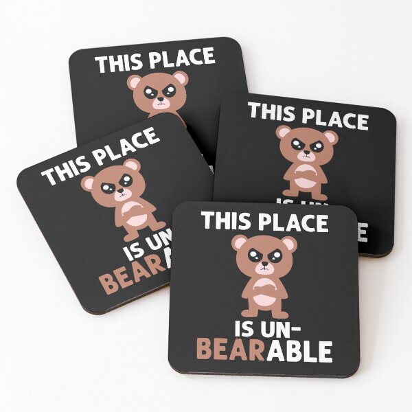 Item preview, This Place Is Unbearable Bear Pun Coffee Mug designed and sold by eternallygifted.