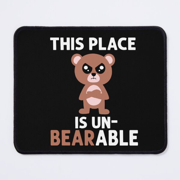 Item preview, This Place Is Unbearable Bear Pun Coffee Mug designed and sold by eternallygifted.
