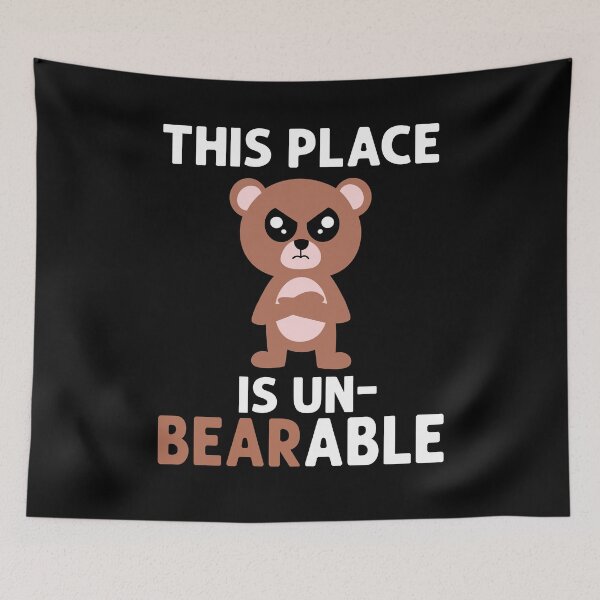 Item preview, This Place Is Unbearable Bear Pun Coffee Mug designed and sold by eternallygifted.