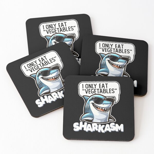 Item preview, Funny Sarcastic Shark Pun Sharkasm designed and sold by DetourShirts.