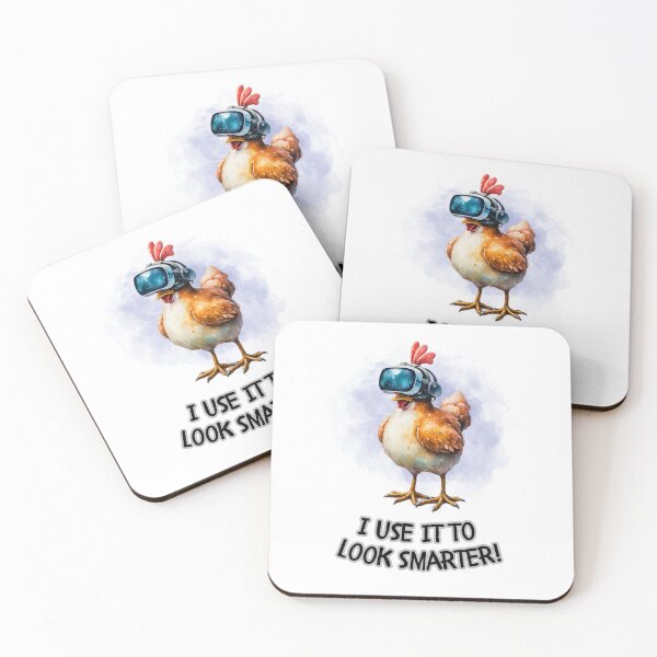 Item preview, Apple vision Smart Chicken Wearing Metaverse Glasses designed and sold by Psycho-Crazy.