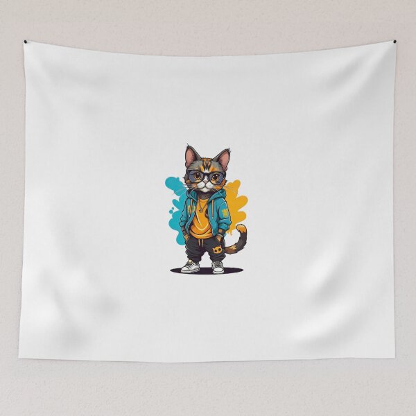 Item preview, Cat tortie hiphop designed and sold by KorArtStudio.