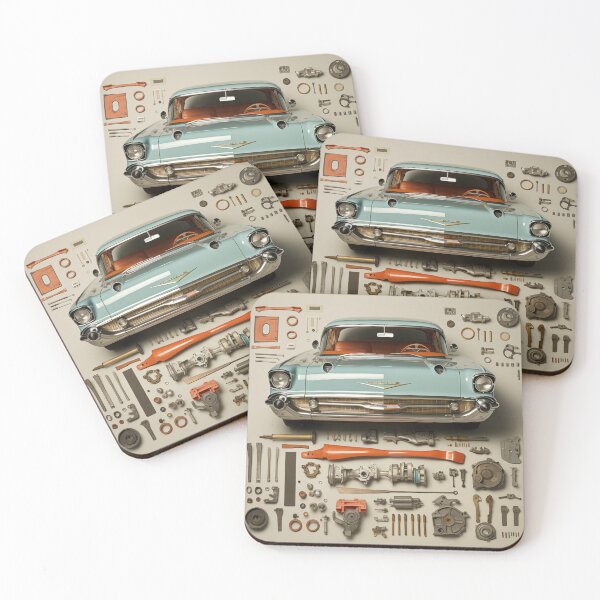 Item preview, 1957 Bel Air Classic Car Knolling Craft designed and sold by StefNomadLife.