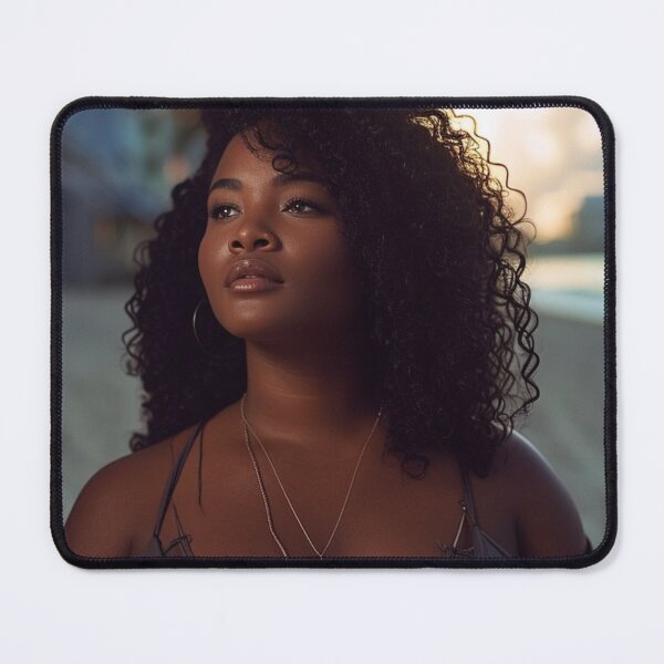 Item preview, Copy of Grown and Sexy Ebony, Black Woman on a Caribbean Vacation, Ai Model designed and sold by CurviRadiance.