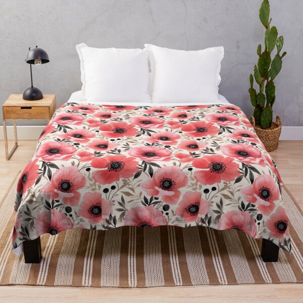 Item preview, Blushing Anemone Floral Pattern designed and sold by Varadar.